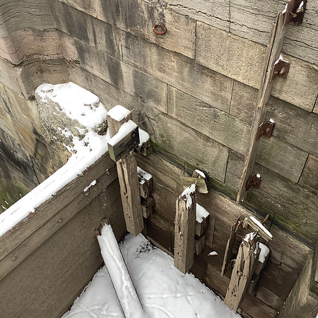 Remnants of the Locks in Winter