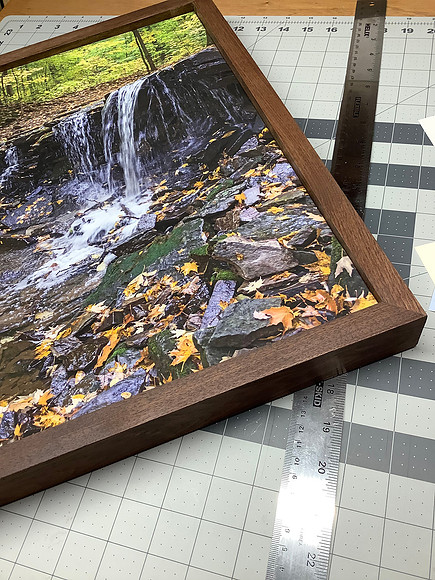 Toenniessen Falls Framed Canvas Print