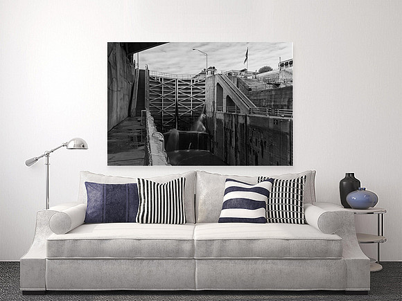 Lock 35 sofa sized canvas print