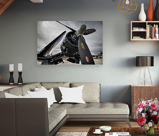 Folded Corsair canvas print